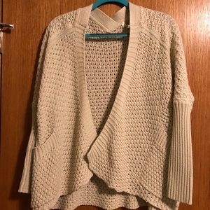 Cream crochet cardigan size M